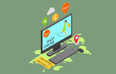 網(wǎng)上購物線上購物背景設(shè)計素材